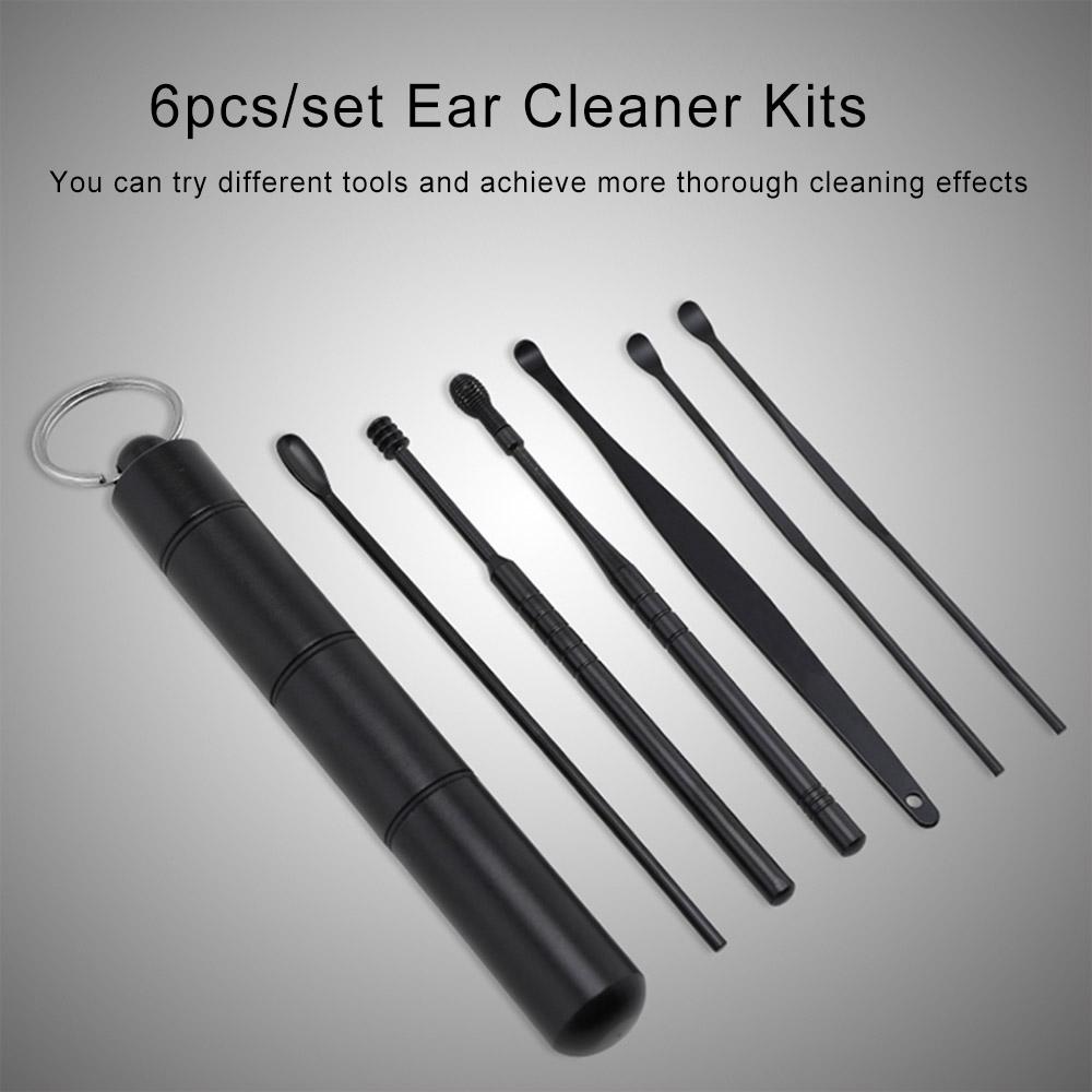 Multifunctional Ear Cleaner Earpick Earwax Removal Ear Care Tool Spiral Ear Pick Set Ear Spoon