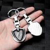 Metal/Leather Car Key Ring Braided Rope Key Case Key Chain For Volkswagen Golf 7 Caddy Passat CC Lavida Sagitar Scirocco Tiguan