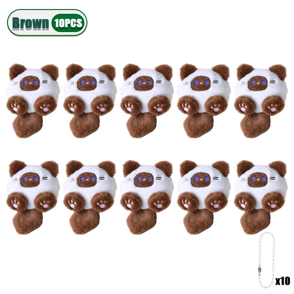 1/3/5/10/20 шт. Очаровательная плюшевая мультяшная кошка, подвесная кукла, мягкая кавайная, украшение для рюкзака для девочек, студенток, рождественский подарок