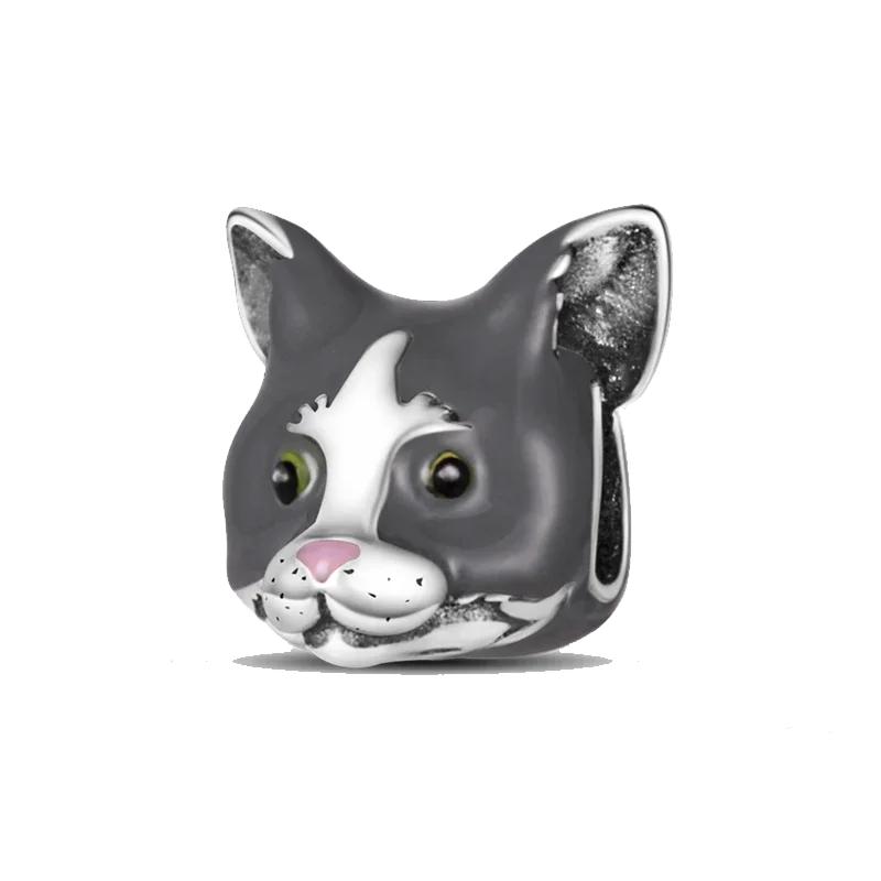 Браслеты Charm Fit Original Медь Милое Животное Сова Кошки Морская Черепаха Бусины Женский Кулон Бусины Изготовление Украшений