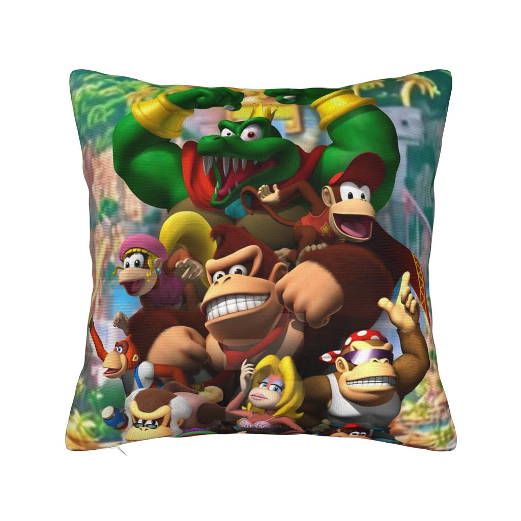 Декоративные наволочки Игры Donkey Kongs Bananza Мерч для дома Наволочка для декоративной подушки Прямая поставка Несколько размеров