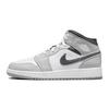Детские кроссовки Air 1 Mid GS Light Smoke Grey Белый Антрацит 554725-078