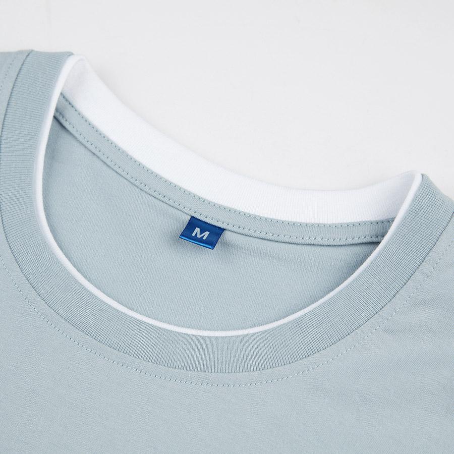 Zirunking 2021 Bilateral T-shirt 100% Cotton Solid T Shirt Unisex Causal O-neck T-shirt Male/Female High Quality Classical Tops SHUALING