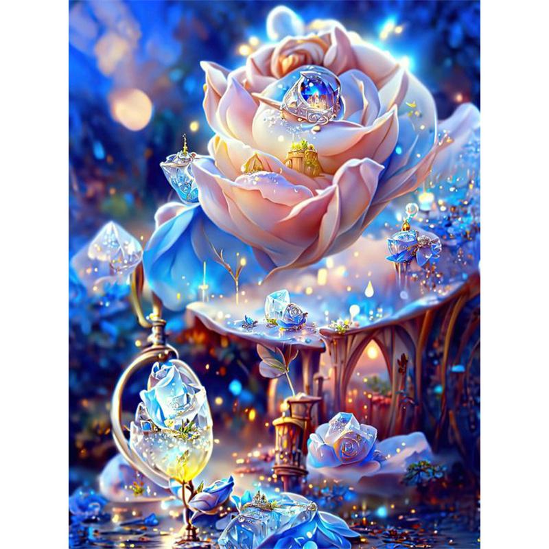 5D DIY Алмазная картина Природа Пейзаж Дом Строительство Алмазная вышивка Картина Полная круглая Алмазная мозаика DIY Домашний декор Подарок