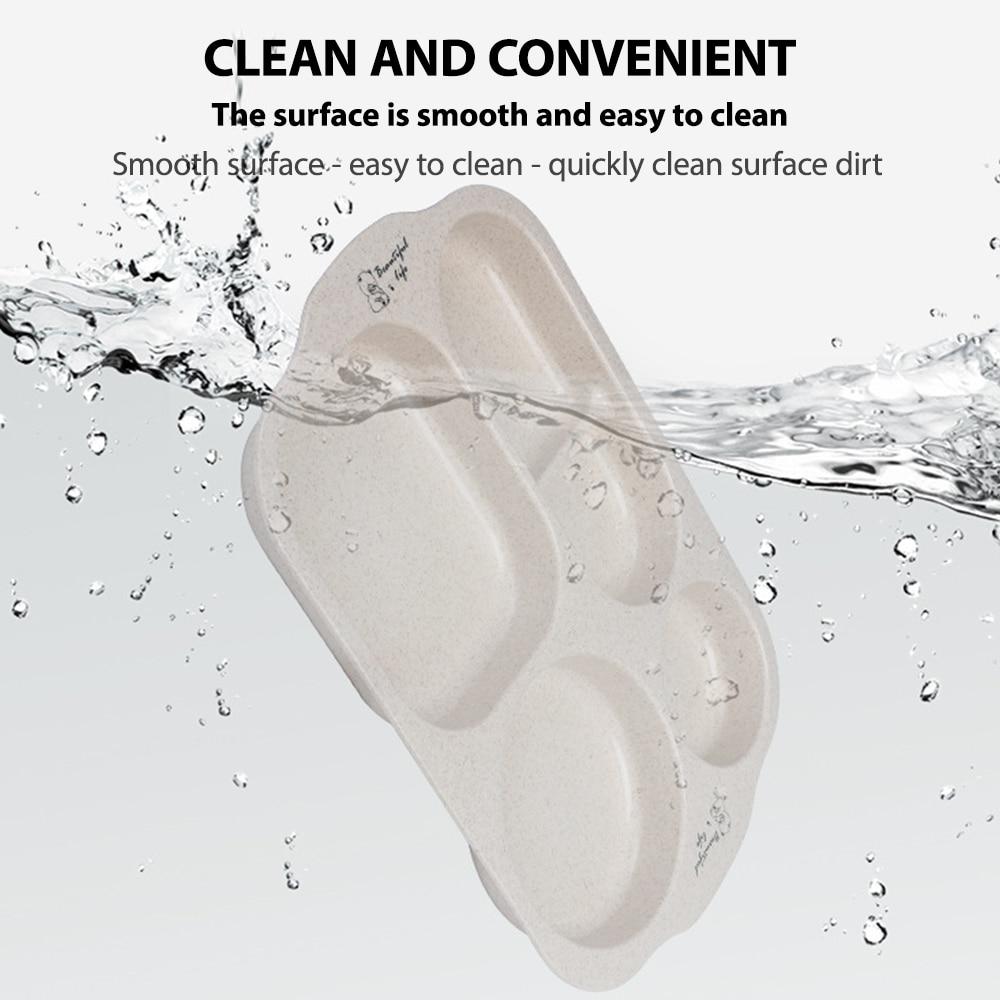 6 шт./компл., анти-горячая тренировочная миска для еды, ложка, вилка, детский набор посуды, тарелки с героями мультфильмов, детская посуда, детская посуда