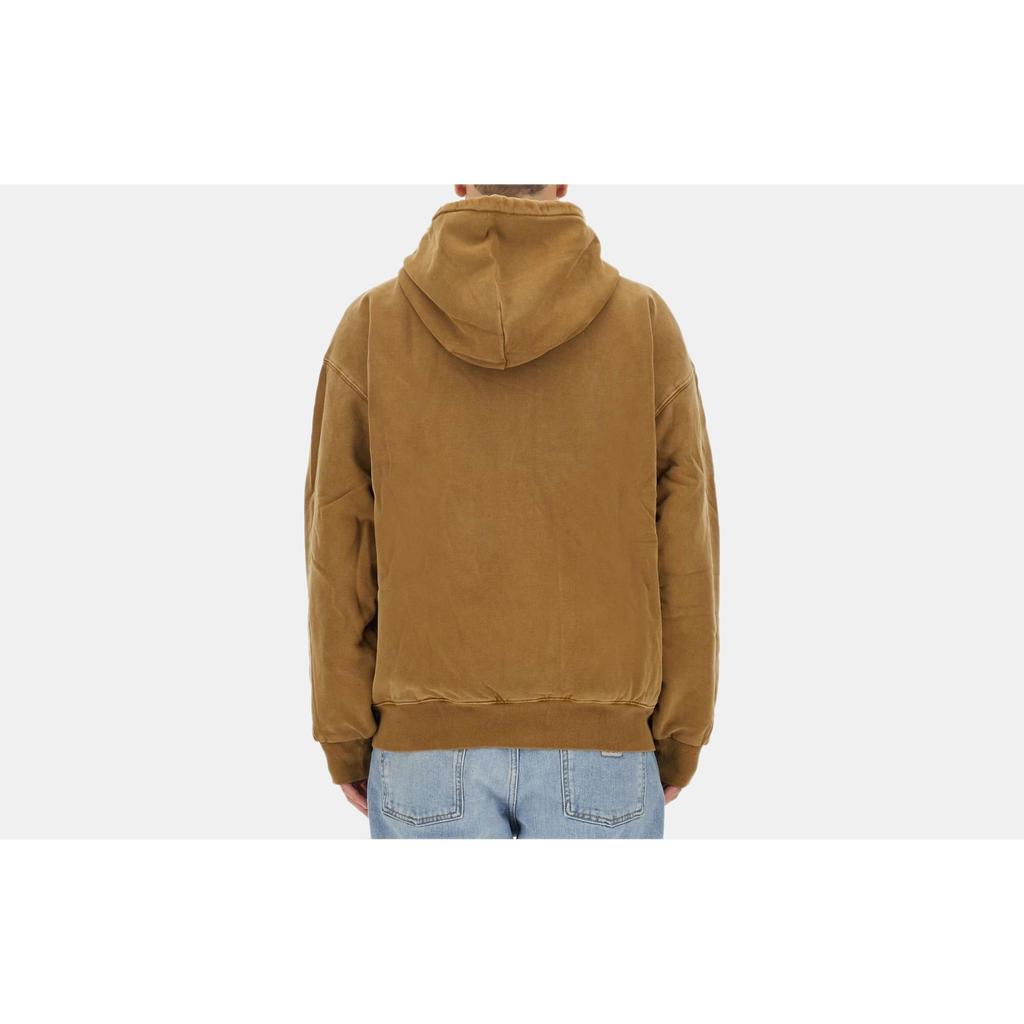 Carhartt WIP Толстовка с капюшоном на молнии с длинным рукавом, однотонная, мужская, приталенная, sweatshirt I029524-1CM-GD