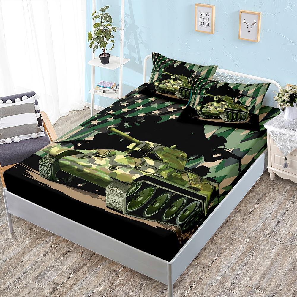 Stars And Stripes Aircraft Mattress Three-Piece Set Mattress Mattress Protective Cover Sheets All Inclusive