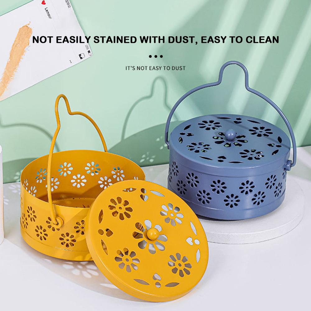 Чехол для спирали от комаров Держатель для лотка Противопожарный держатель для отпугивания комаров Портативная курильница для благовоний