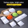 Меламиновые прямоугольные соусницы Yujia A5 с тремя отделениями (10-Pack)