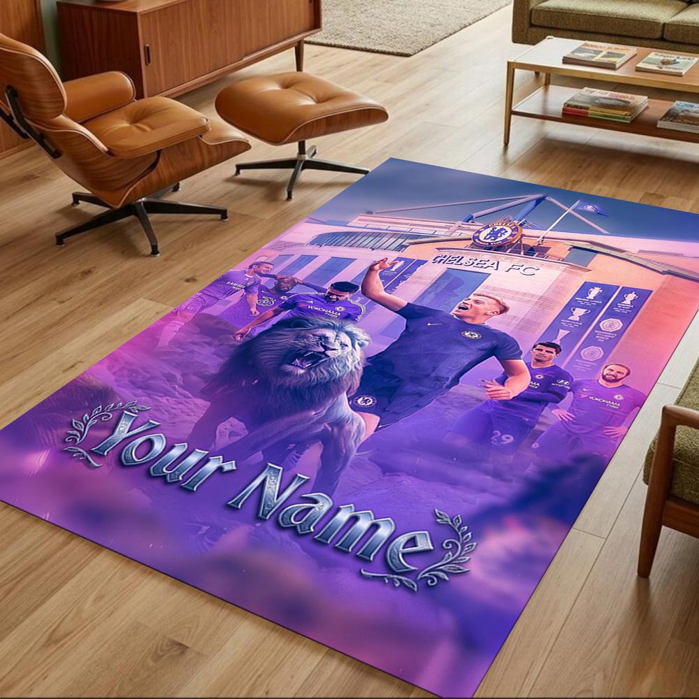 Chelsea Fc Football Player Customize Text Floor Mat Perfect for Foyer Entryway Dining Room Balcony Antislip Carpet Office home decor