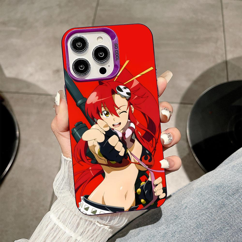 Anime Yoko Littner Mobile Phone Case for iPhone 17 16 15 14 13 12 11 X XR XS 8 7 Air Pro Max Plus Purple Translucent Cover