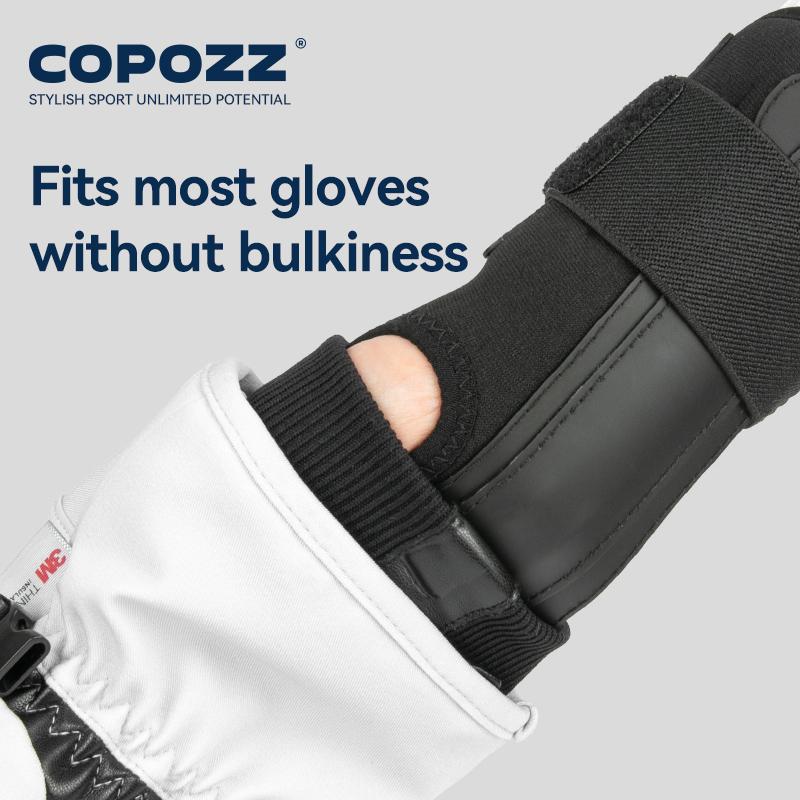 COPOZZ One Pair New Adult Ski Wrist Guard Snowboard Elastic Palm Protection Professional Men Women Skiing Protective Equipment