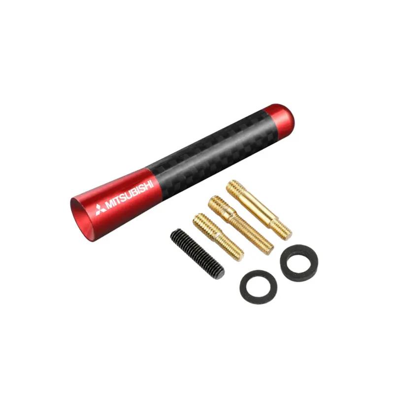 8/12CM Car Roof Radio Antenna for Mitsubishi Ralliart Lancer ASX Pajero Outlander Eclipse Carbon Fiber Signal Aerial Sticker
