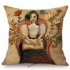 Abstract Elegant Lady Girl Cartoon Princess Queen Mermaid Lovely Dreamy Art Cotton Linen Sofa Pillow Case Linen Cushion Cover
