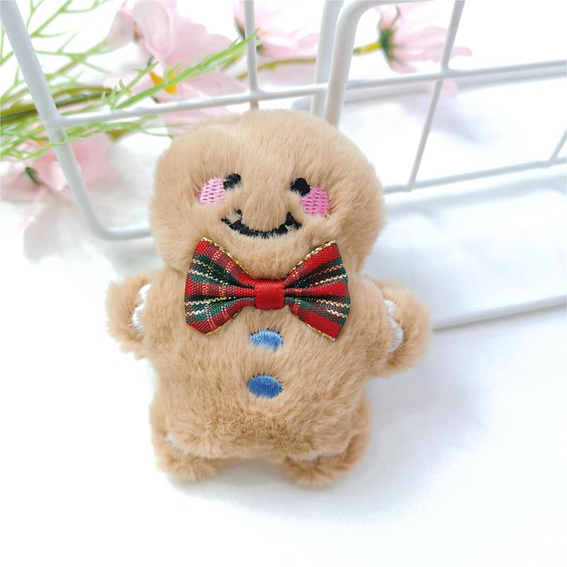 Милый мультяшный плюшевый кулон рождественская елка снеговик лось брелок рюкзак шарм украшение для вечеринки детская игрушка подарок