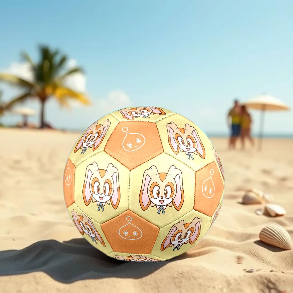 1pc Sonic the Hedgehog Soccer Ball Size 5 Indoor Soccer Ball Fashion Colorful Backyard Game - Great For Sports Fans Gift HE48
