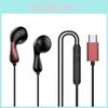 Inear Typec Earphones Gaming Wired Headset Microphone Red Green Esports Sound