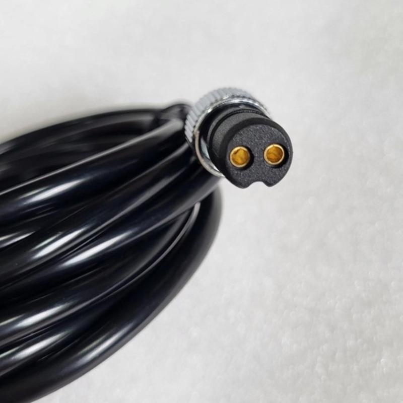 3meter 2Pin Power Extension Cable For 1000, Bull1000, 750, Bull750, 500, 500A,Electric Fishing Reel 12.3mm Clip Wire
