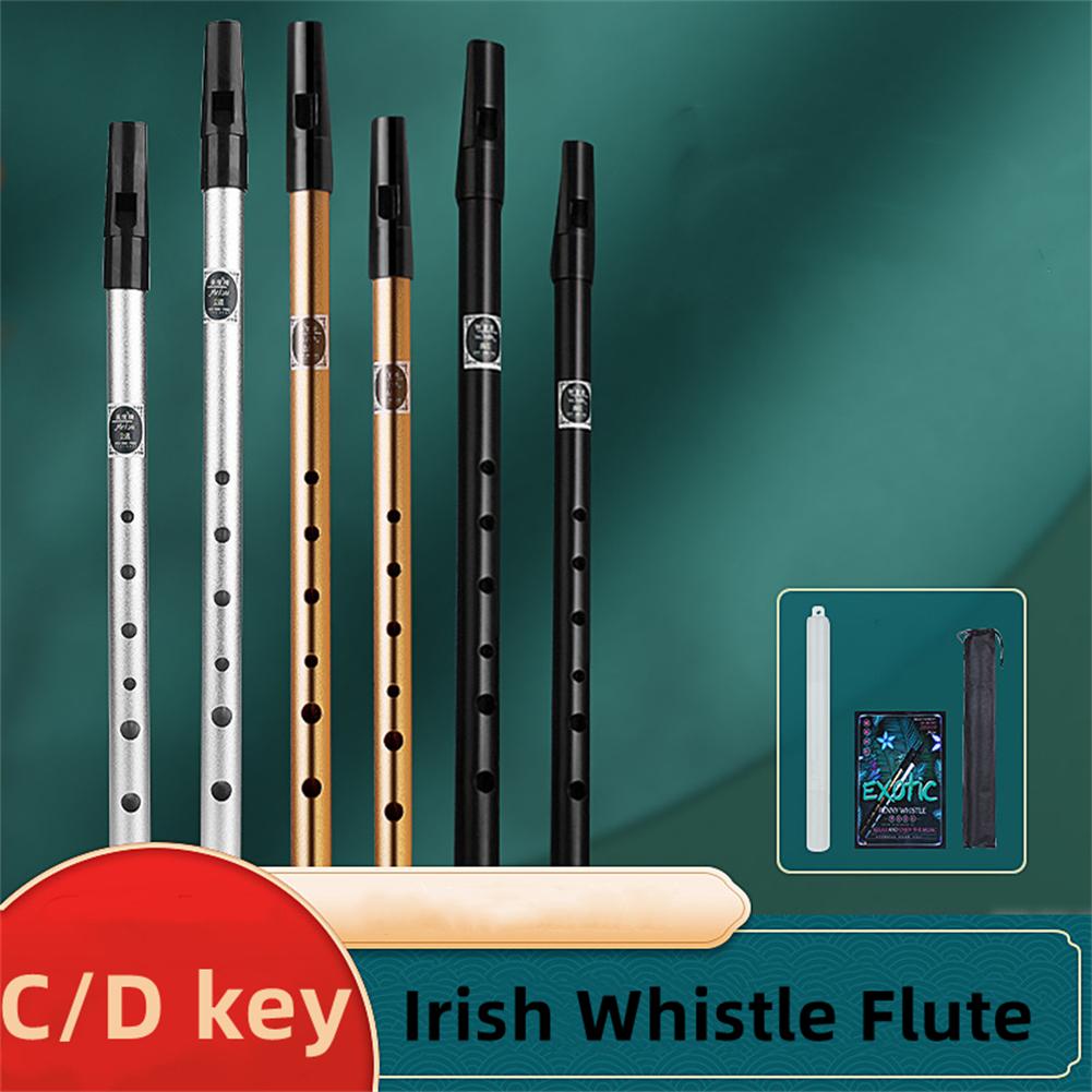 Совершенно новый ирландский свисток, оловянный свисток, 6 отверстий, флейта, инструмент