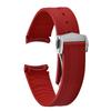 20 мм Новый Мягкий Фторкаучук FKM Изогнутый Конец Для Ремешка Omega Для Seamaster 300 Дайвинг-Ремень Запасной Браслет Часов С Складной Пряжкой