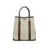 Vertical Canvas with First-layer Cowhide Garden Bag 36 Handbag Fashionable and Casual Lightweight Tote Bag Large-capacity Women's Bag