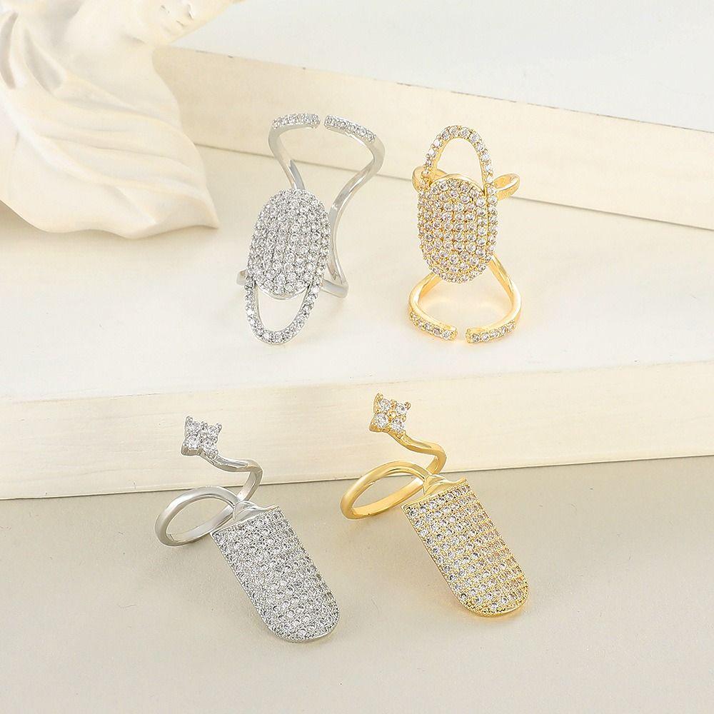 Open Heart Nail Ring Skull Butterfly Nail Art Ring Trendy Eyes Manicure Ring  Overlay