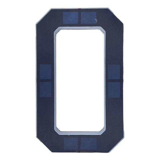 Solar Powered House Number Sign with LED Backlight Auto On/Off Waterproof LED Modern Address Plaque Outdoor Security Light for Home Garden Garage