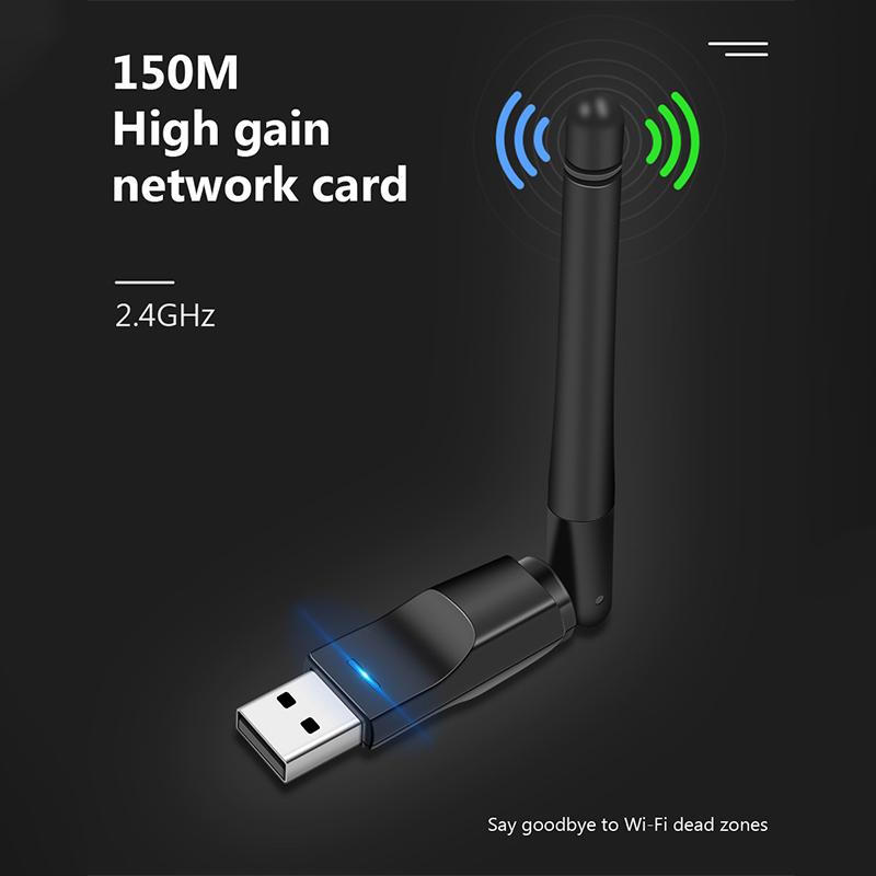Mt7601 Mini Usb Wifi Adapter 150Mbps Wireless Network Card Rtl8188 Network Card Wi-Fi Receiver For Pc Desktop Laptop 2.4Ghz
