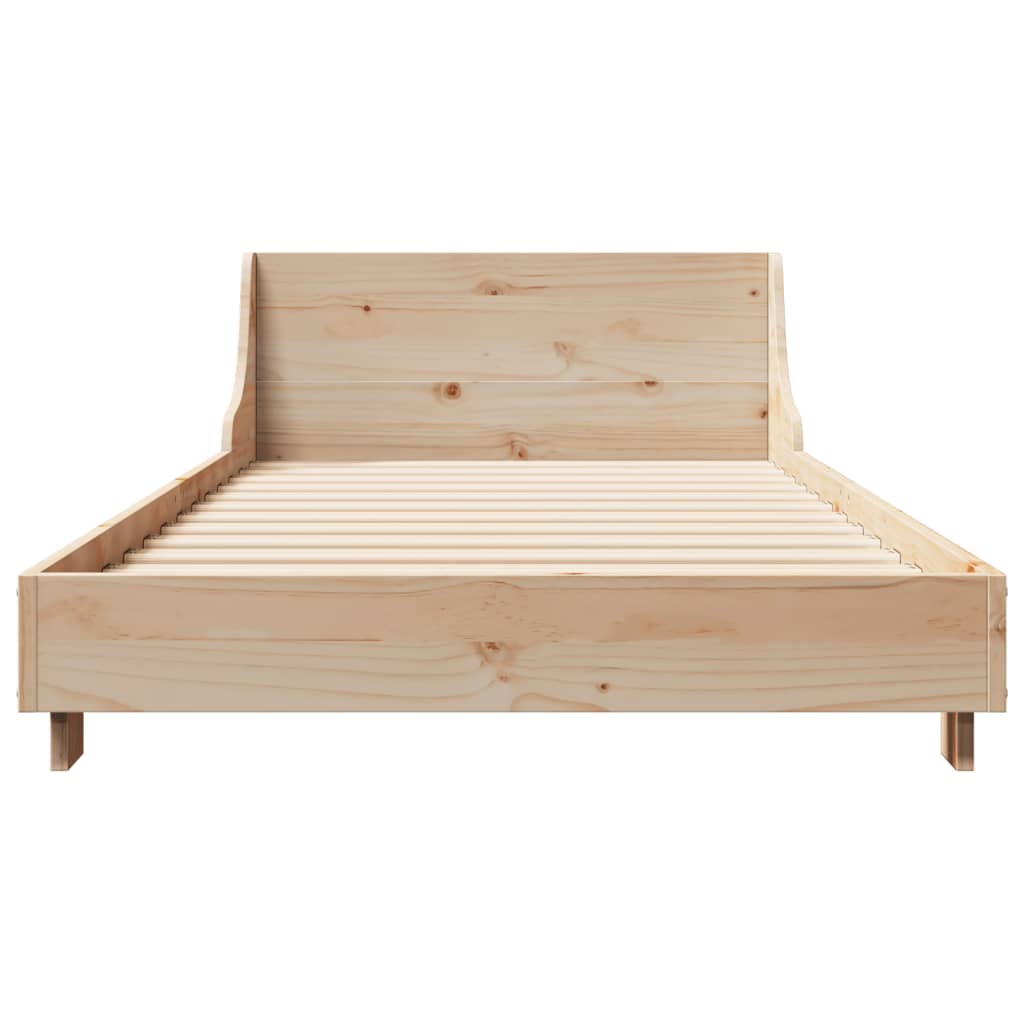 vidaXL Massivholzbett ohne Matratze 90x190 cm Kiefernholz