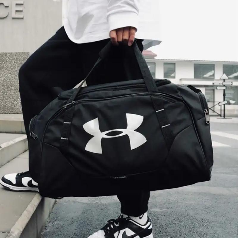 Under Armour Polyester Gym Bag Camping Bag Travel Bag Men's Black