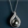 Циркон жемчуг капля воды кулон ожерелье модное изысканное легкая роскошь ключичная цепочка универсальное ожерелье ювелирные изделия женский высокий стиль
