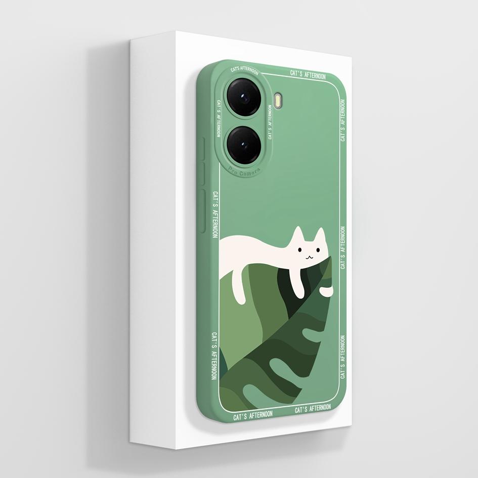 Для Xiaomi Poco X7 X2 X3 GT NFC X5 X6 M4 M5 M6Plus M7 Pro чехол для телефона милый котенок динозавр узор мягкий жидкий силиконовый противоскользящий чехол для Xiaomi Capa