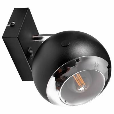 Olaf 1 Kinkiet Lampa Ścienna Czarna