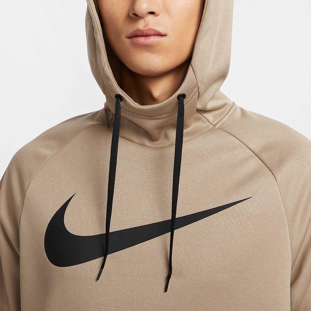Nike Мужская толстовка Swoosh Therma-FIT Хаки/Черный CU6240-247