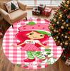 Strawberry Shortcake Pattern Round Rug, Indoor/Outdoor Mat, for Picnic, Gameroom, Bedroom, Office, Living Room, Home Decor Carpet, Birthday Gift