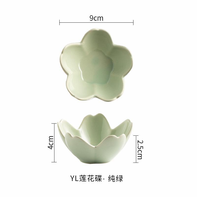 Retro Flavor Plate, Ceramic Dipping Sauce, Pentagonal Small Plate, Hot Pot Dipping Sauce Dish, Kiln Change Glaze, Vinegar Dish, Oil Dish, Jewelry Plat