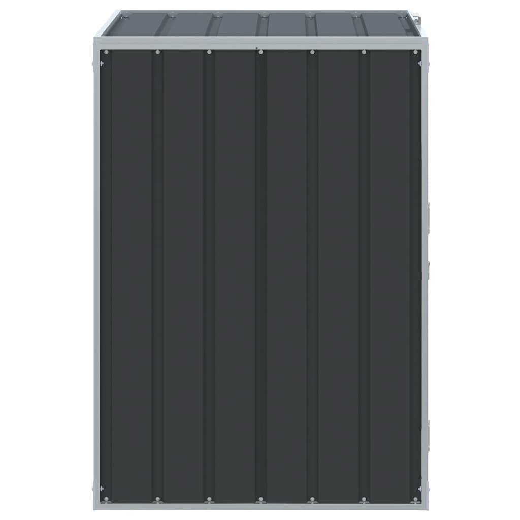 120 Liter Trash Can Enclosure in Anthracite 72 x 81 x 115 cm Steel