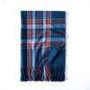 Cashmere Scarf Winter Fringed Plaid Shawl Scarf Women'S Medium Length Thickened Warm Scarf
