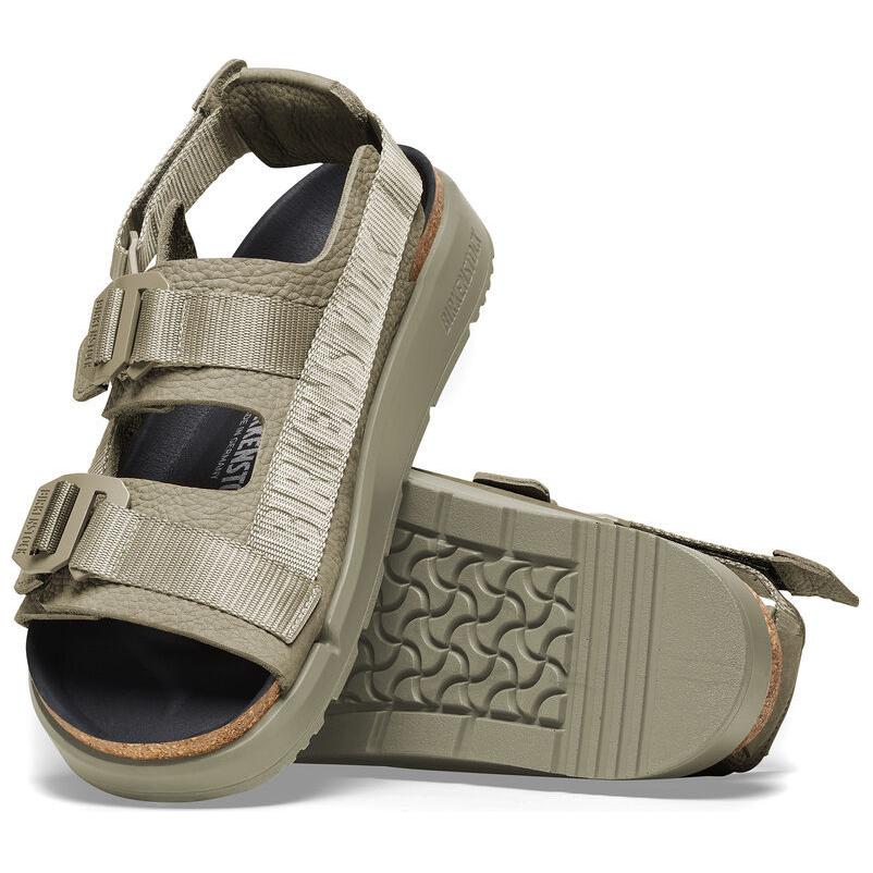 Birkenstock Кожаные пляжные сандалии унисекс Светло-коричневые 1026398