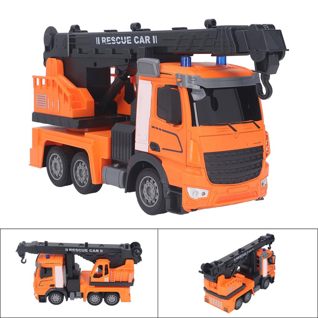 Игрушечный автокран, устойчивость к помехам, стабильный сигнал, перезаряжаемый, прочная конструкция, грузовик