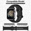 Ремешок для Apple Watch Band 45 мм, 41 мм, 44 мм, 40 мм, 42 мм, 38 мм, 49 мм, силиконовый браслет с леопардовой гравировкой iwatch series 7 se 3 6 8 ultra