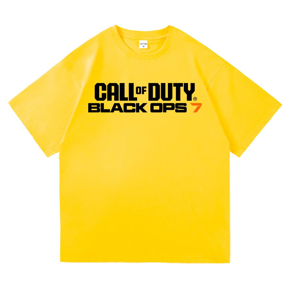 Футболка Call of Duty 7 Горячая Мода Мужская/Женская Харадзюку Эстетика Винтажная Футболка Высокое Качество Повседневная Крутая Игра Хлопковые Футболки