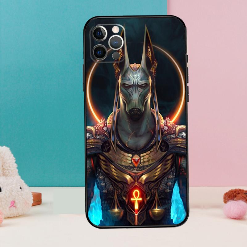 Египет Нефертити Анубис Анк Чехол для телефона Для iPhone 16 15 14 13 12 11 Pro Max 12 13 mini XR 15 16 Plus 16e Чехол Coque