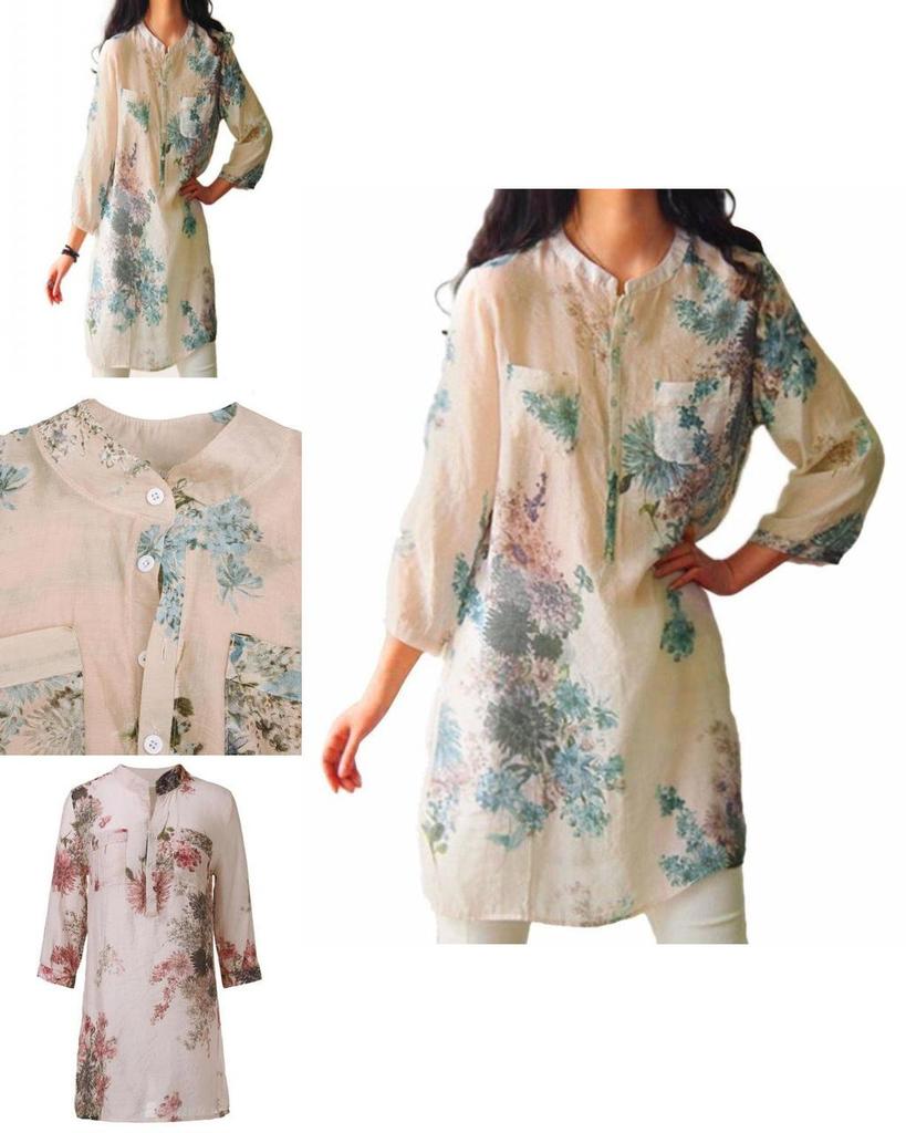 Vintage Women Floral Printed Casual Loose Dress With Timeless Charm For All Occasions