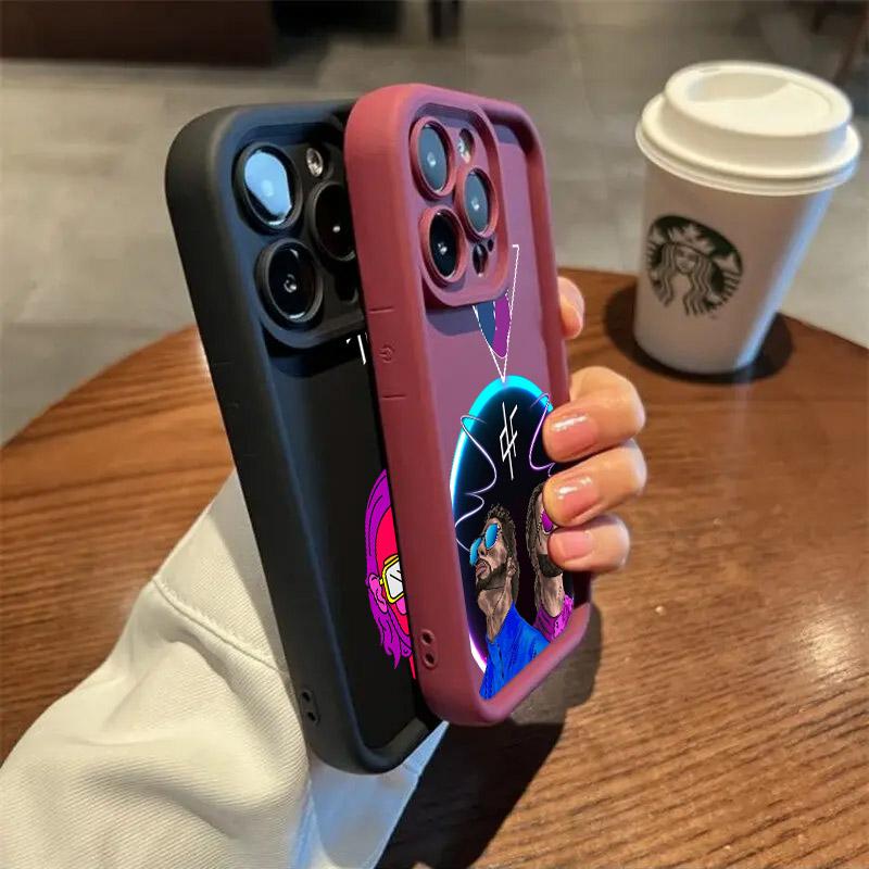 QLF x PNL Певец Pnl Мягкий ТПУ Чехол Для iPhone 16 15 11 13 14 12 Pro Max 15 Plus Mini Чехол 16Pro Ударопрочный Силиконовый Чехол Для Телефона