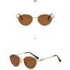 Women's sunglasses - unisex retro oval metal sunglasses