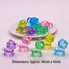 Acrylic Beetle Pendant: Transparent Cartoon Animal Ornament for Kids' Claw Machines and Amusement Park Blind Boxes.