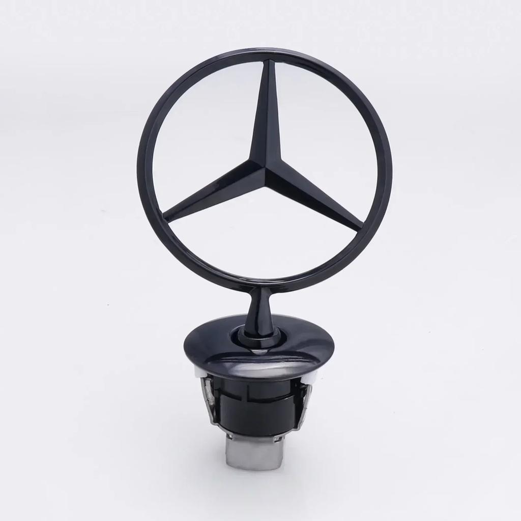 AJBR2 Zinc Alloy Car Front Hood Emblem Bonnet Label Badge Decal For Mercedes Benz C E S Class W204 W205 W212 W213 W211 W220 W222 W223
