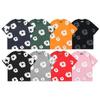 Chic Unisex Two-Piece Running Clothing Tracksuit Set 3D Kapok Foam Printing Flower Pattern Couples Short Sleeved T-shirt Shorts Set