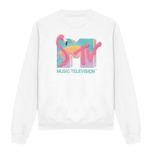 Толстовка унисекс для взрослых с логотипом фламинго MTV